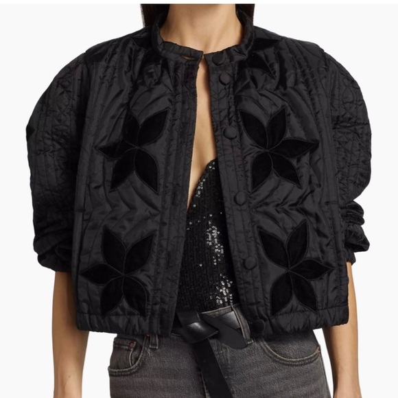Free People Quinn Quilted Jacket – Black – Size Small – Brand New With Tag - Picture 2 of 16